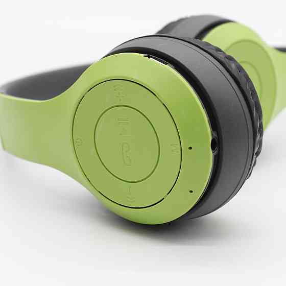 Бездротові Bluetooth-навушники з мікрофоном і Mp3 плеєром, P47, Зелений/Стереогарнітура/Накладні навушники блютуз Київ