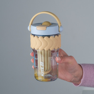 Бутылка для воды Kite 700 мл бежево-блакитний (K25-1230-1) Винница - изображение 7