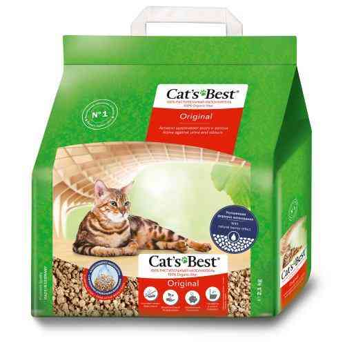 Наполнитель Cat’s Best Original для кошачьего туалета, древесный, 5 л/2.1 кг Киев