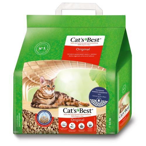 Наповнювач Cat’s Best Original для котячого туалету, деревний, 5 л/ 2.1 кг Київ - фото 1