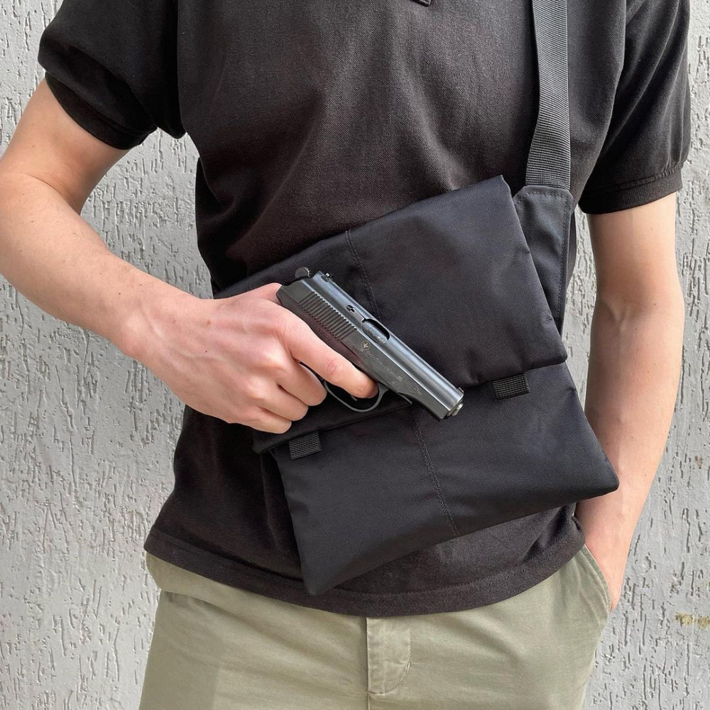 Мужская плечевая сумка слинг Сумка барсетка кобура мужская Качественная сумка-кобура MW-65 Киев - изображение 7