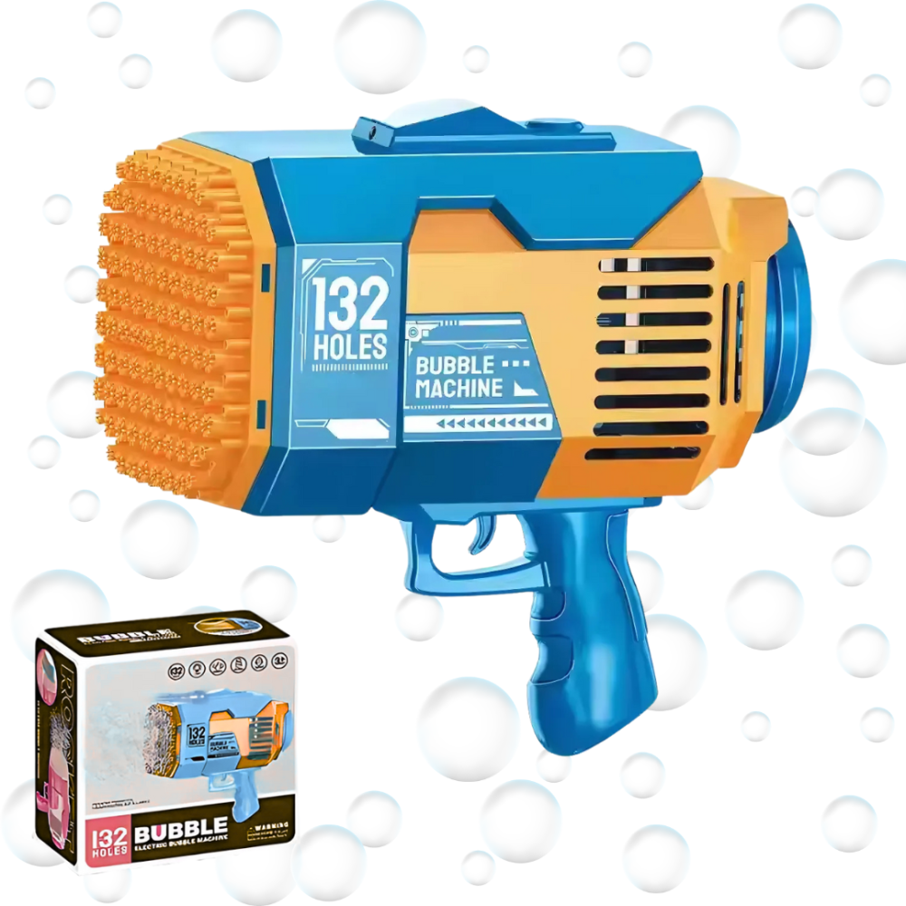 Пістолет для мильних бульбашок на акумуляторі, генератор мильних бульбашок, мильні бульбашки для дітей, синій Кам'янець-Подільський - фото 5