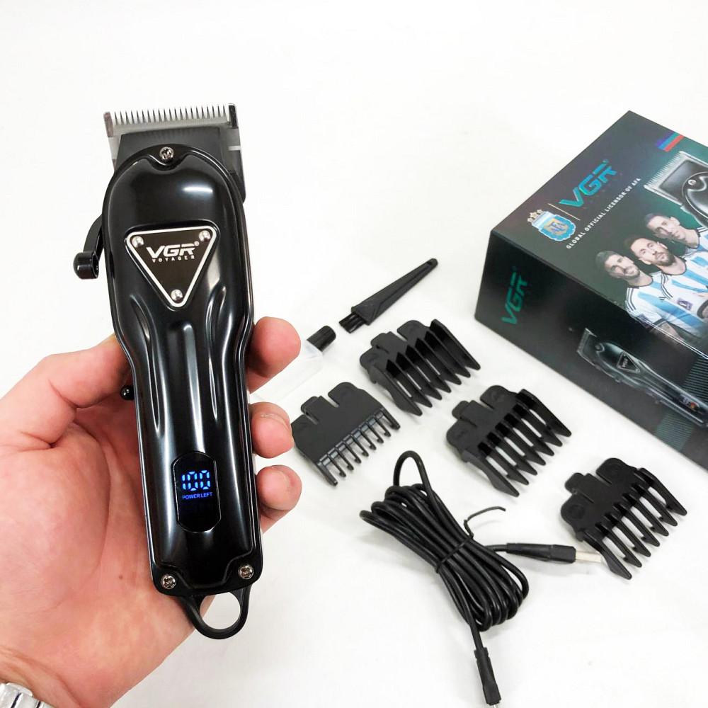 Універсальні машинки для стрижки волосся VGR V-051, Професійний бездротовий тример YZ-23 Львів - фото 14