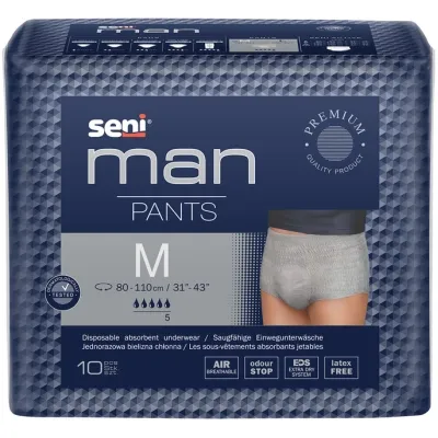 Підгузки для дорослих Seni Man Pants Medium 10 шт (5900516800543) Вінниця