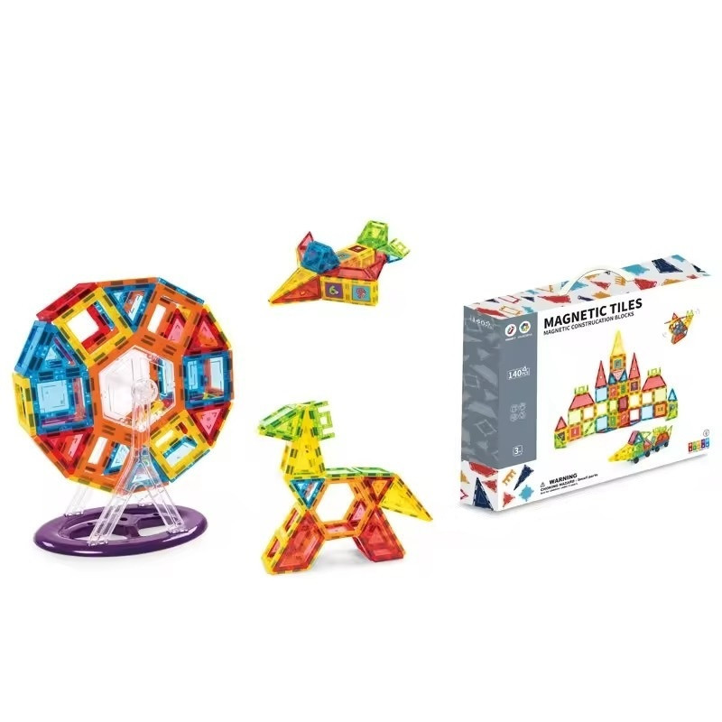 Конструктор магнітний різнокольоровий на 140 деталей Кам'янець-Подільський - фото 1