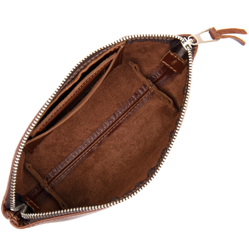 Жіноча косметичка з натуральної шкіри GRANDE PELLE 11510 Коричневий Київ - фото 6