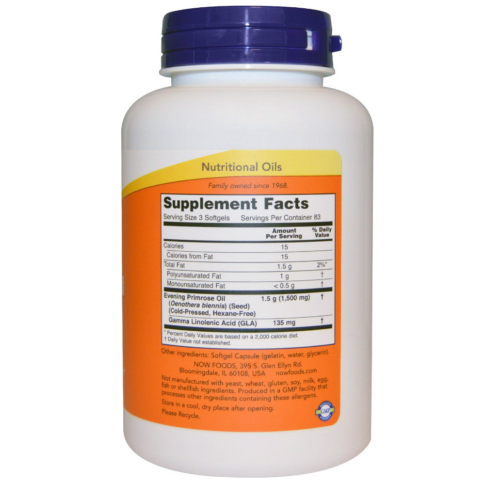 Масло примулы вечерней (Evening Primrose oil) 500 мг 250 капсул Киев - изображение 6