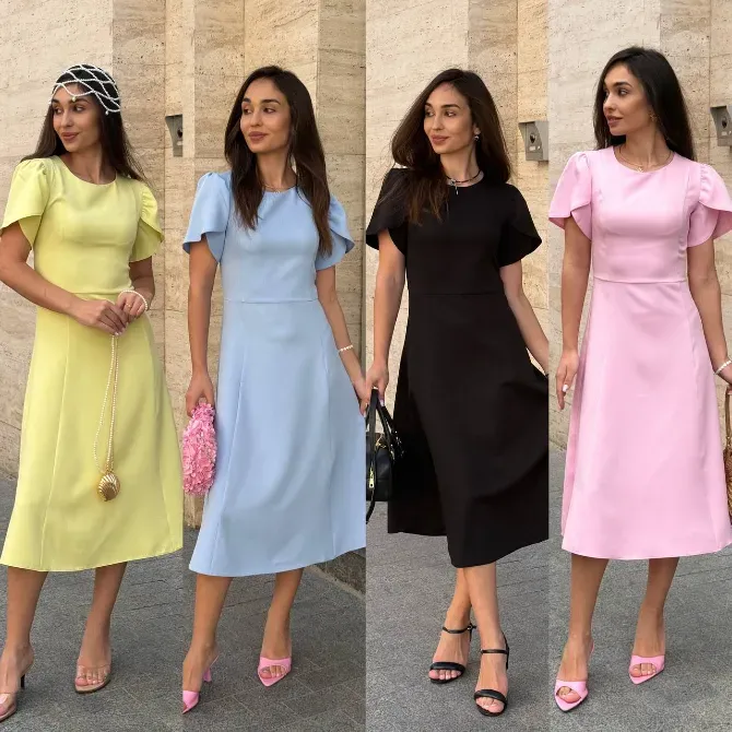 Стильне жіноче плаття з відрізною талією та спідницею сонце-кльош. Одеса - фото 1