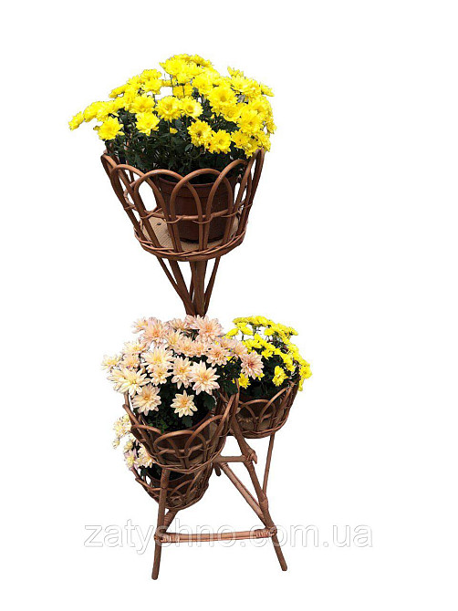 Плетена підставка для квітів 4 шт Київ - фото 3