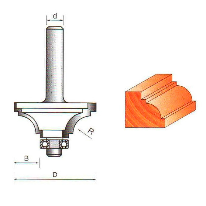 Фреза ГЛОБУС 2007 R8 крайкова калевкова Коломия - фото 2