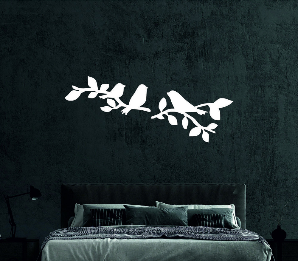 Декоративне настінне Панно  «Птахи» , Декор на стіну 70*27 см, Білий Київ - фото 8