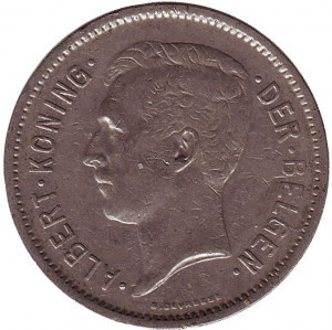 5 франків. 1930 рік, Бельгія. (Der Belgen) Полтава - фото 1