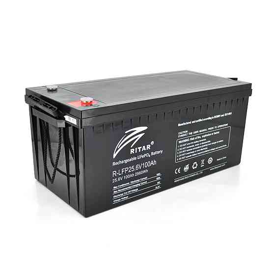 Акумуляторна батарея Ritar LiFePO4 25,6V 100Ah 2560Wh BMS100(50)A@8S( 522 х 240 х 219 (224) ) Q1 Київ