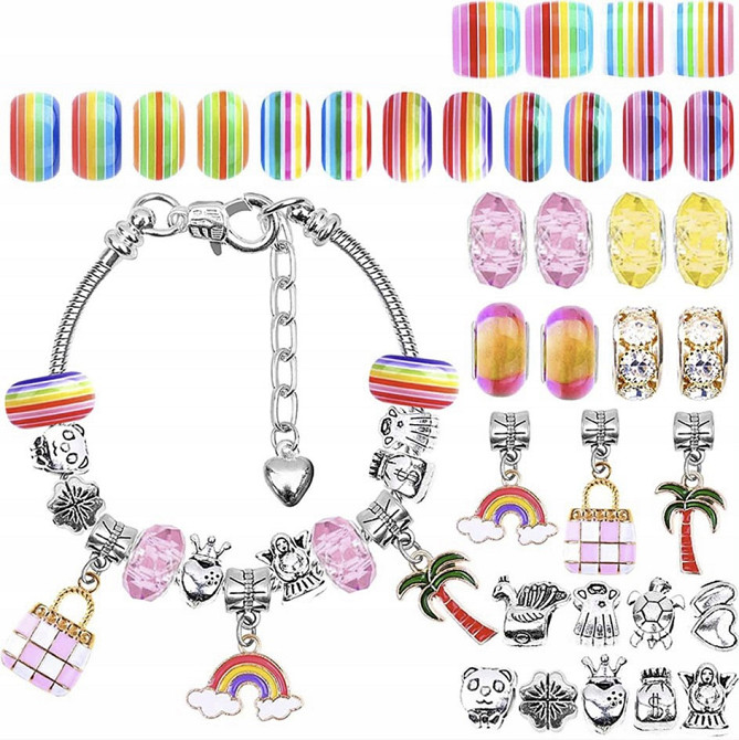 Детский Набор для изготовления украшений 107 элементов с коробкой Kruzzel (20342) Нововолынск - изображение 2