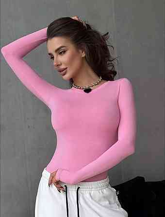 Жіночий базовий боді з довгим рукавом мікродайвінг Одеса