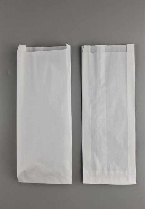 Пакет паперовий 10см 28см білий ящ. 1000 шт Харків - фото 1