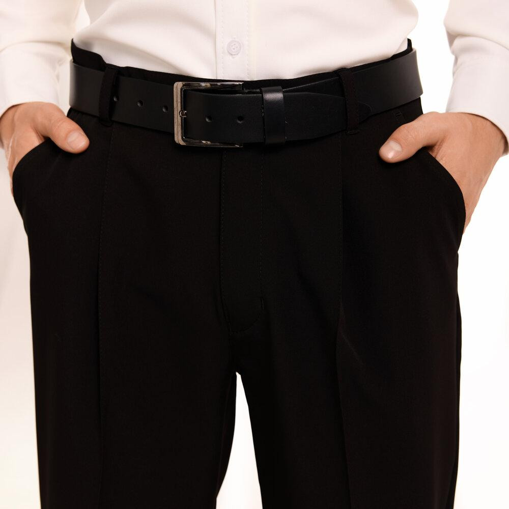 Чорні чоловічі штани смарт-кежуал зі стрілками Pobedov Legend. Повсякденний чоловічий одяг Київ - фото 2