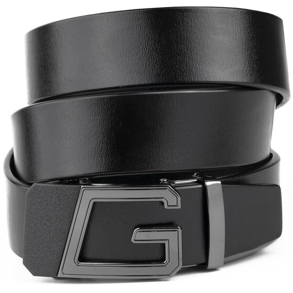 Ремінь чоловічий з пряжкою автомат Vintage 20322 Чорний Київ - фото 8