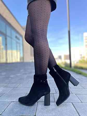 Nivelle Жіночі черевики NIVELLE чорні натуральна замша каблук 8см 36р.39р. (3618) Коломия