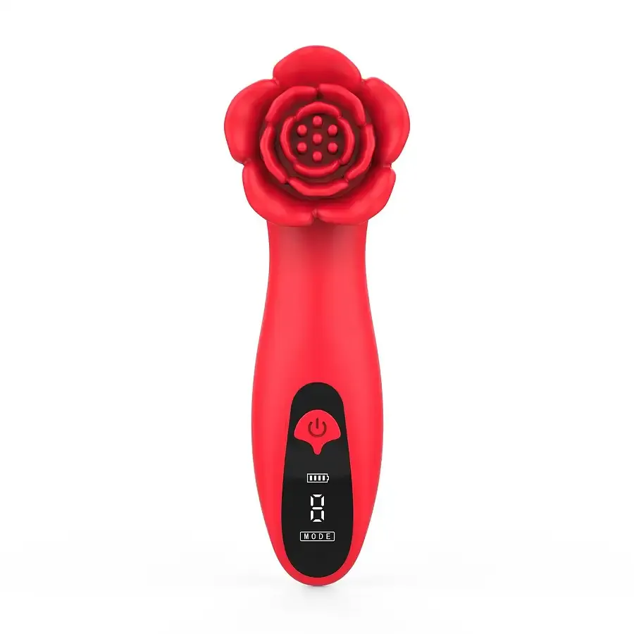 Розкішний вібратор для клітора Loviss Tona Rose Vibrator, у вигляді троянди, 9 режимів Львів - фото 2