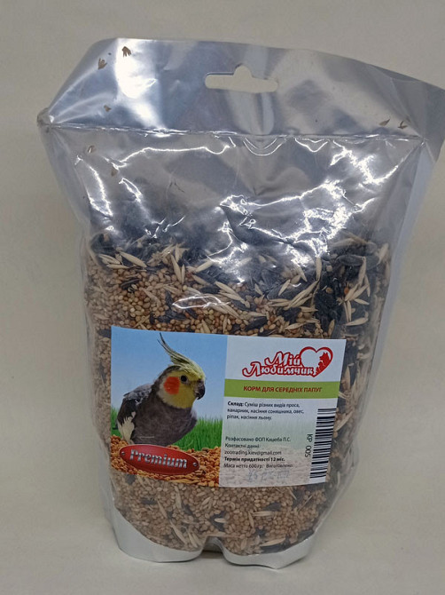 Корм для папуг "Мій Любимчик" - 600г Зміїв - фото 1