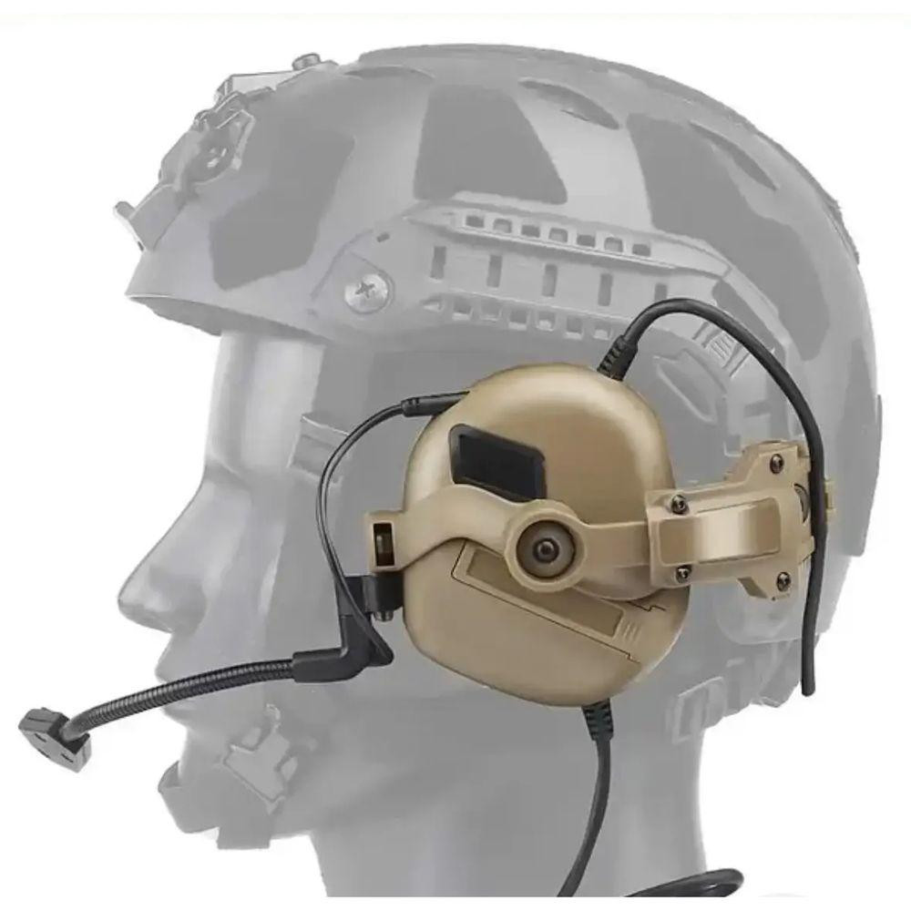 Активні захисні навушники Earmor M32H MARK3 ARC (CB) Coyote Brown з гарнітурою та кріпленням на шолом (96-00062) Київ - фото 8