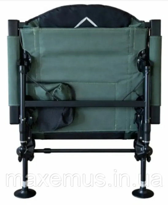 Карповое кресло раскладное для рыбалки Bonro B2 2 темно-зеленое (до 150 кг, спинка 180°) Мостиска - изображение 17