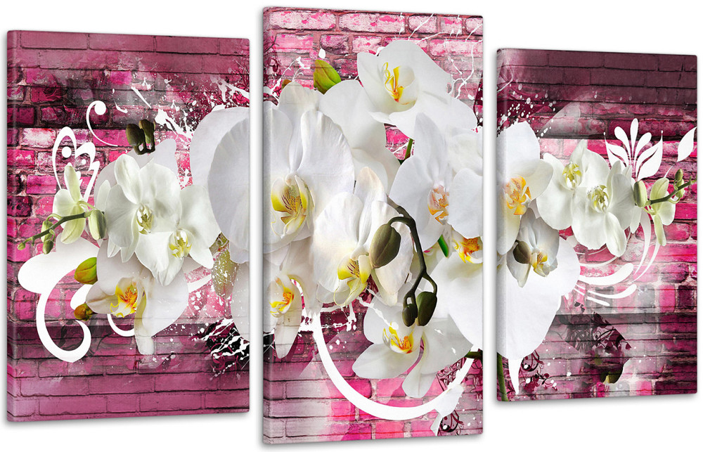 Модульная картина Орхидея Абстракция Art-224_3 Киев - изображение 1