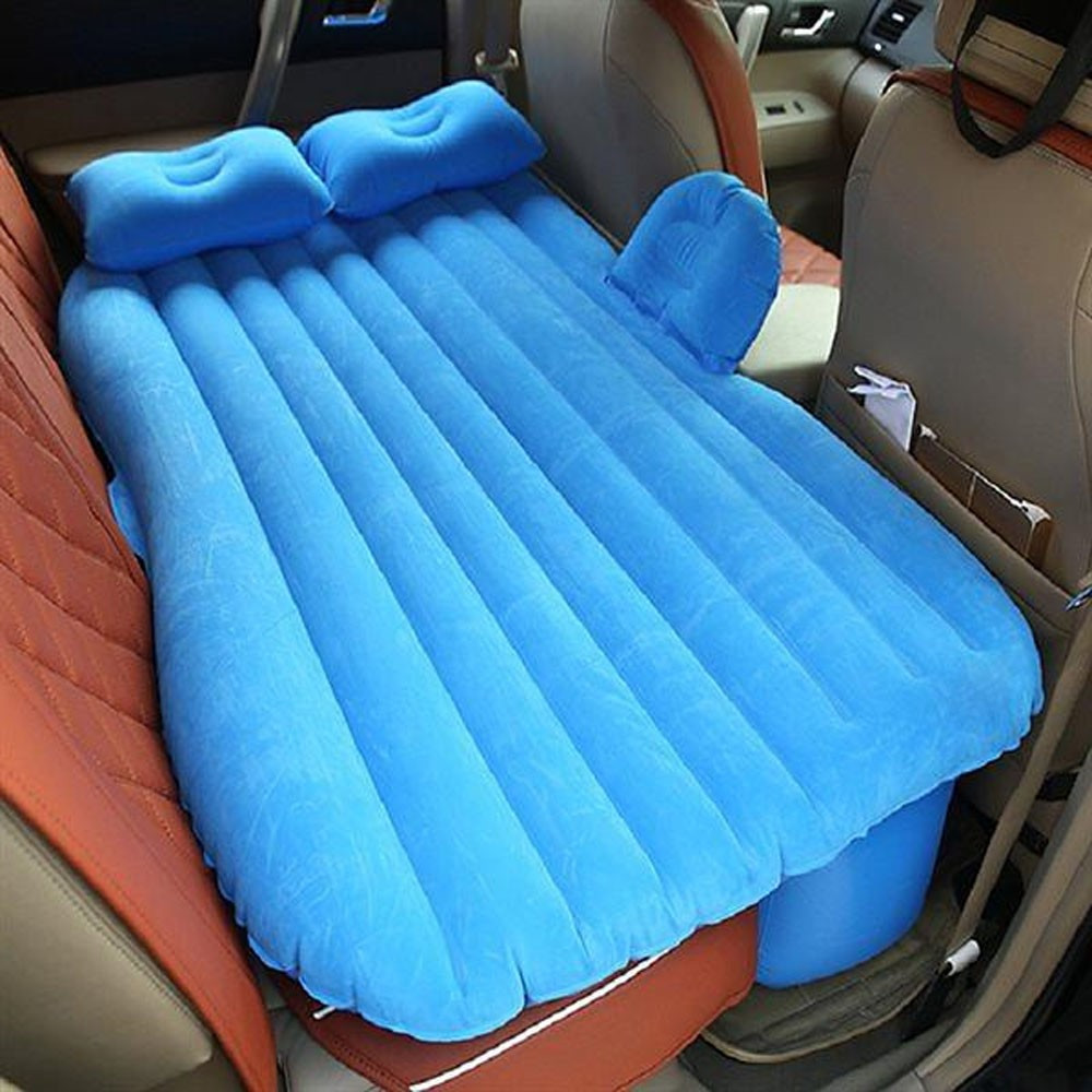 Матрац надувний у машину з насосом (135x80 см) Синій SBR Київ - фото 1