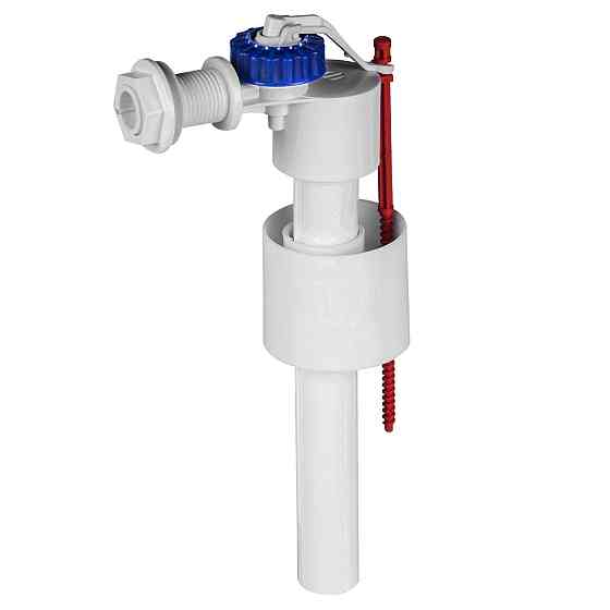 Комплект арматури для зливного бачка з боковою подачею води 1/2 ″ та ричагом зливу вгору АБу-20 Киев