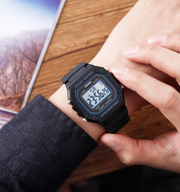 Skmei 1496BKWT Black-White SBR Киев - изображение 4