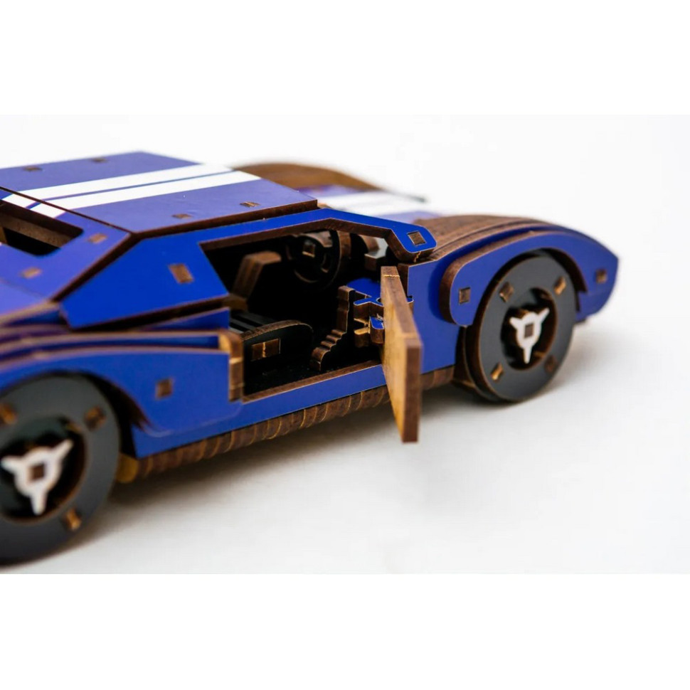Деревянный 3D конструктор Fast car Gt Puz-26915, 164 детали Винница - изображение 4