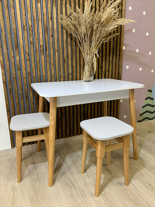 Обідній стіл LION Маямі-2 дерев'яні ніжки Німфея Альба (LION-041003) Львів - фото 8