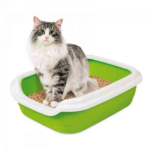 Туалет Природа «Comfort L» для котів, 49х39х15 см (зелений) Київ