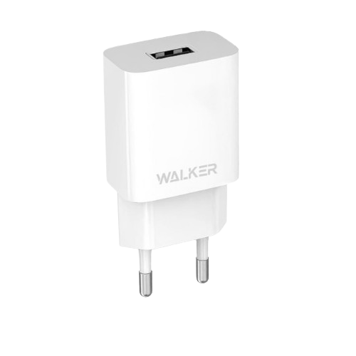 Зарядний пристрій мережевий USB + кабель Lightning 2,1А білий WALKER WH-26 Житомир - изображение 3