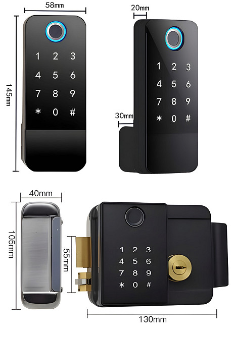 PES Mastiff 2 біометричний замок з клавіатурою для каліток Київ - фото 2