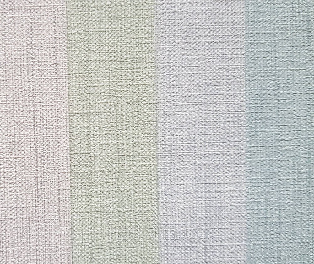 Шпалери вінілові на флізеліні гарячого тиснення DU&KA Him 1.06х10 однотонні тонкі смужки зелені салатові Київ - фото 4