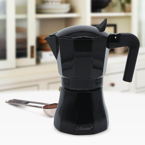 Кавоварка гейзерна 150мл (3 порції) алюмінієва MR-1658-3 Espresso Moka Maestro Житомир