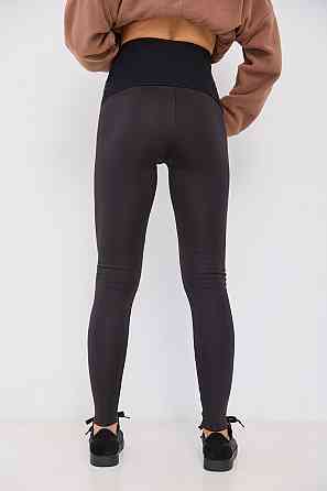 Теплі лосини для вагітних із хутром ефект термолосин для майбутніх мам Montreal XL (48) Lullababe чорний Кривий Ріг