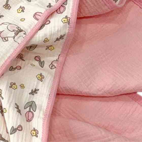 Плед Детский Lovely Svi Хлопок Муслин 100х130 см - двухсторонний -Розовый Киев