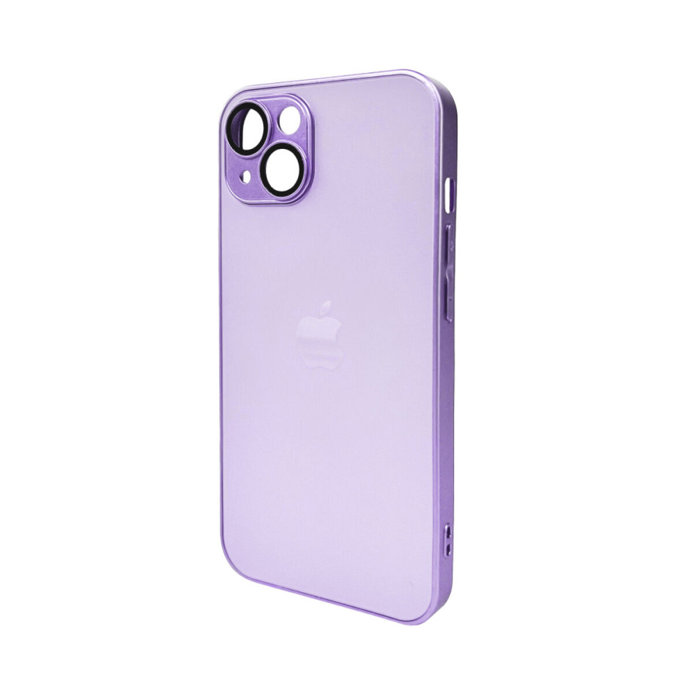 Чохол для смартфона AG Glass Matt Frame Color Logo for Apple iPhone 14 Light Purple Киев - изображение 1