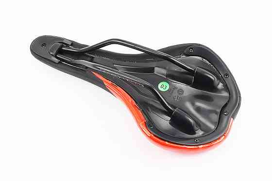 Сидіння MTB 275x130мм CIONLLI, чорно-червоне Київ