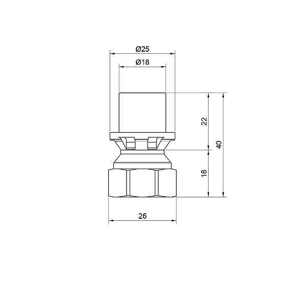 Переходник пресс Icma 16х1/2