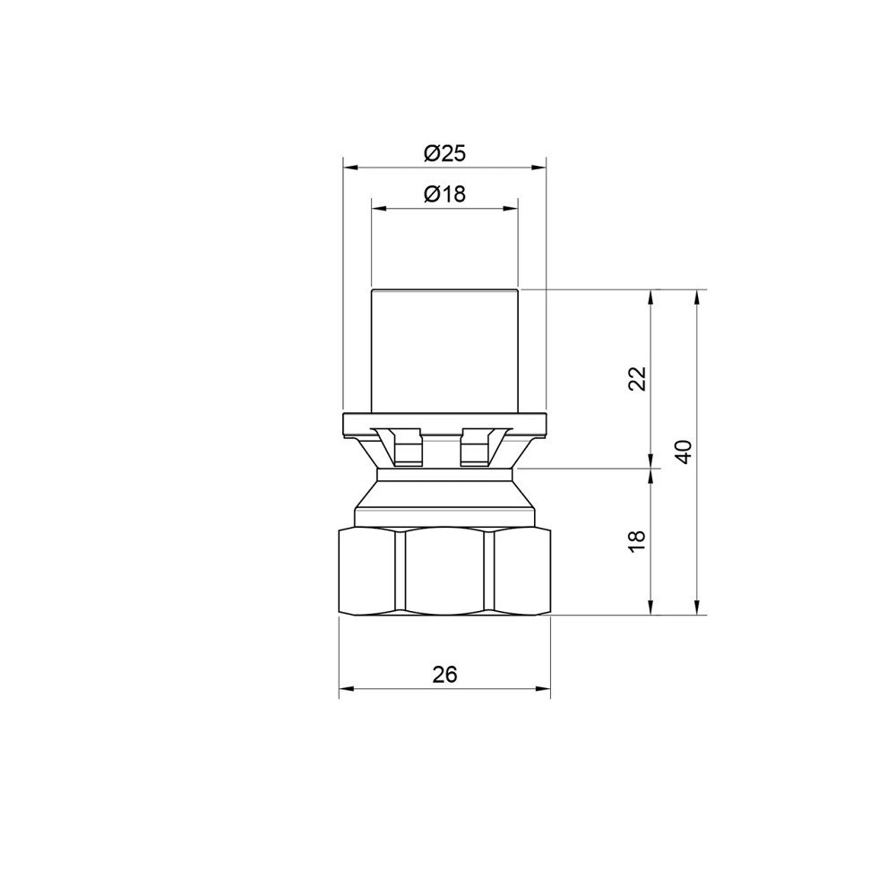 Переходник пресс Icma 16х1/2