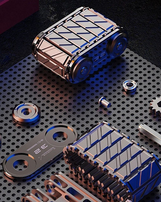 Металевий танк спінер антистрес у футлярі. Харків - фото 8