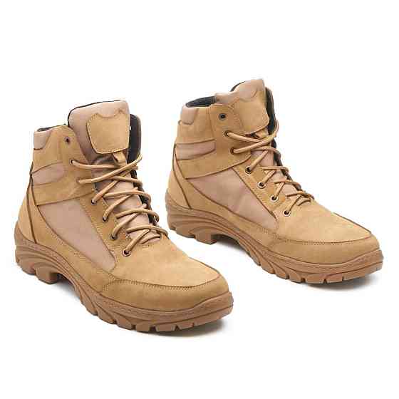Зимові, справжні чоловічі тактичні черевики, берці, кольору кайот Харків