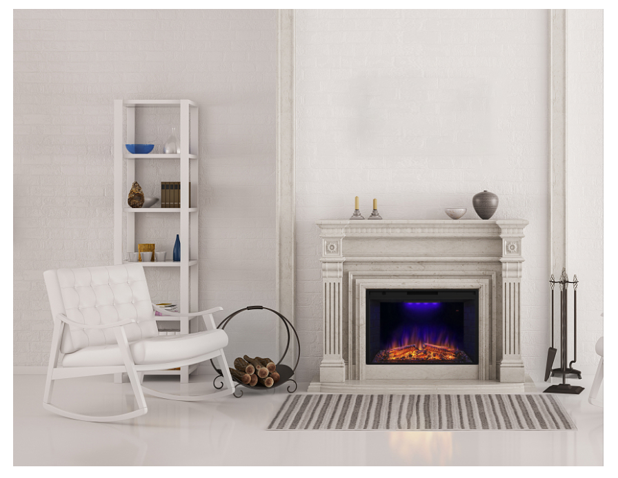 Электрокамин Royal Goodfire 36 LED с обогревом и звуковым эффектом, с имитацией дров и подсветкой Киев - изображение 12