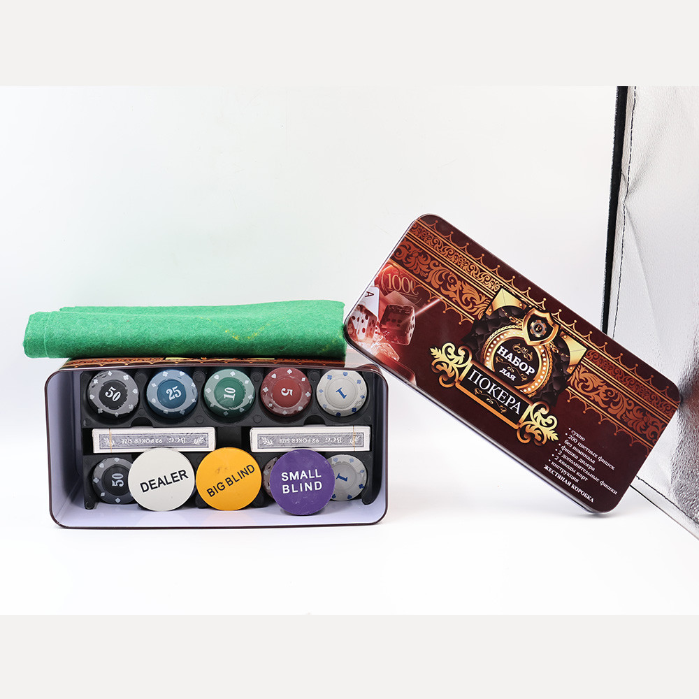 Покерный набор “Full House” в металлической коробке Киев - изображение 8