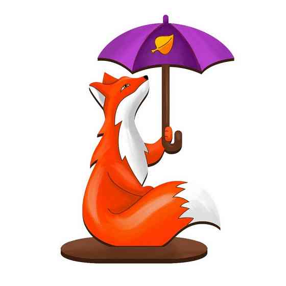 Фігурка для розфарбовування та декорування "Лисиця під парасолькою" FDZ-540 Вінниця