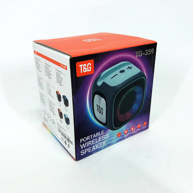 Аккумуляторная bluetooth колонка TG359, Портативная блютуз колонка XN-835 поддержка флешек Киев - изображение 1